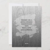 Frohe Feiertage - Rustikal Feiertagskarte (Rückseite)