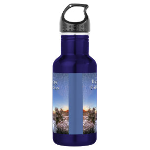 Frohe Feiertage Snowy Creek Trinkflasche