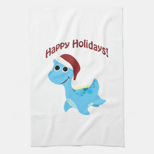 Frohe Feiertage! Süße Nessie Handtuch