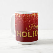 Frohe Feiertage Tasse (Vorderseite Links)