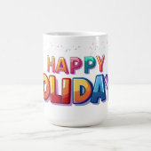 Frohe Feiertage Tasse (Mittel)