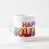 Frohe Feiertage Tasse (Vorderseite Links)