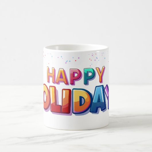 Frohe Feiertage Tasse (Mittel)