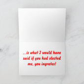 Frohe Feiertage Verlierer - Karte (Innenseite)