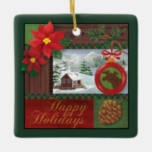 Frohe Feiertage Verzierung