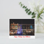 Frohe Feiertage von Baltimore Feiertagspostkarte (Stehend Vorderseite)