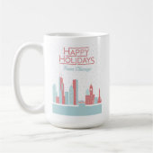 Frohe Feiertage von Chicago Kaffeetasse (Links)