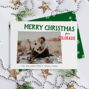 Frohe Feiertage von Colorado Photo Feiertagskarte