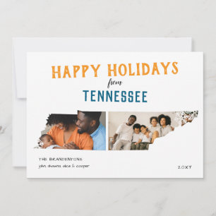Frohe Feiertage von Tennessee Two Photo Feiertagskarte