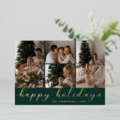 Frohe Feiertage Weihnachten Schrift Foto-Collage (Stehend vorne)