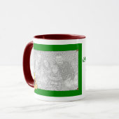 Frohe Feiertage Weihnachtsbär Tasse (Vorderseite Links)