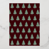 Frohe Feiertage Weihnachtsbäume Firmenlogo Gold (Rückseite)