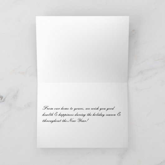 Frohe Feiertage Weihnachtskarte Feiertagskarte (Innenseite)