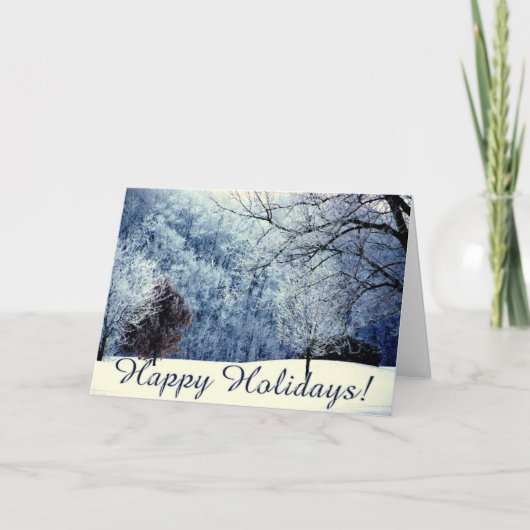 Frohe Feiertage Weihnachtskarte Feiertagskarte (Vorderseite)