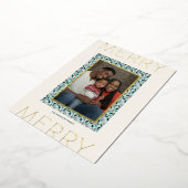 Frohe Feiertage Weihnachtskarte (Gold) (Gedreht)