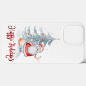 Frohe Feiertage, Weihnachtsmann Tannenbaum Case-Mate iPhone Hülle (Rückseite (Horizontal))