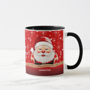 Frohe Feiertage Weihnachtsmann Weihnachtskaffeetas Tasse