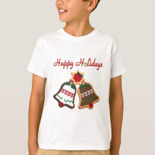 Frohe Feiertage Weihnachtsplätzchen Glocken T-Shirt