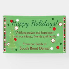 Frohe Feiertage Weihnachtsstangen u. -punkte Banner