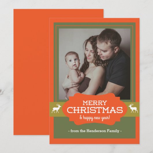 Frohe Feiertagskarte (Vorne/Hinten)