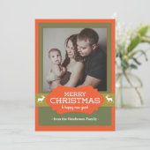 Frohe Feiertagskarte (Stehend Vorderseite)