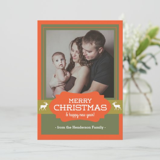 Frohe Feiertagskarte (Stehend Vorderseite)