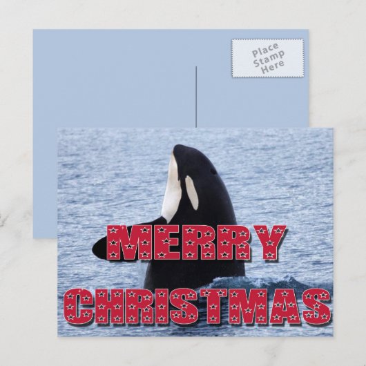 Frohe Feiertagspostkarte (Vorne/Hinten)