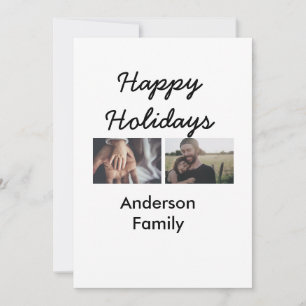 Frohe Ferien Vater Sohn der Familie Weihnachten Fo Einladung