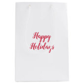 Frohe Ferien Weihnachten handschriftlich rot weiß Mittlere Geschenktüte