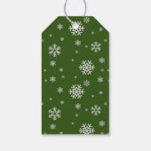 Frohe Ferienkatze am Weihnachtsbaum Geschenkanhänger (Rückseite)