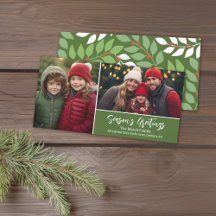 Frohe Festtage - 2 Foto - botanisches Muster