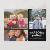 Frohe Festtage 3 Fotocollage Postkarte (Vorderseite)