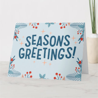 Frohe Festtage an alle in dieser Feriensaison Karte