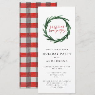 Frohe Festtage Aquarellturm Einladung