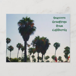 FROHE FESTTAGE AUS KALIFORNIEN Postkarte