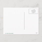 FROHE FESTTAGE AUS KALIFORNIEN Postkarte (Rückseite)