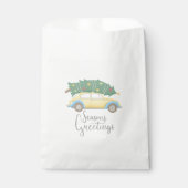 Frohe Festtage Auto & Baum Geschenktütchen (Vorderseite)