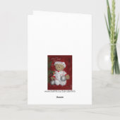 Frohe Festtage Bear Feiertagskarte (Rückseite)
