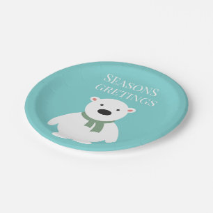 Frohe Festtage Bear Paper Teller