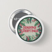 Frohe Festtage Button (Vorne & Hinten)