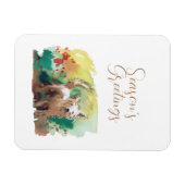 Frohe Festtage Card Magnet (Horizontal)