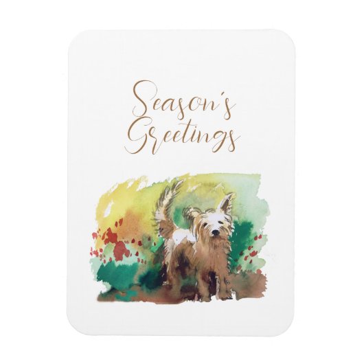 Frohe Festtage Card Magnet (Vertikal)