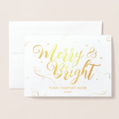 Frohe Festtage Company Foil Card Folienkarte (Vorderseite mit Umschlag)