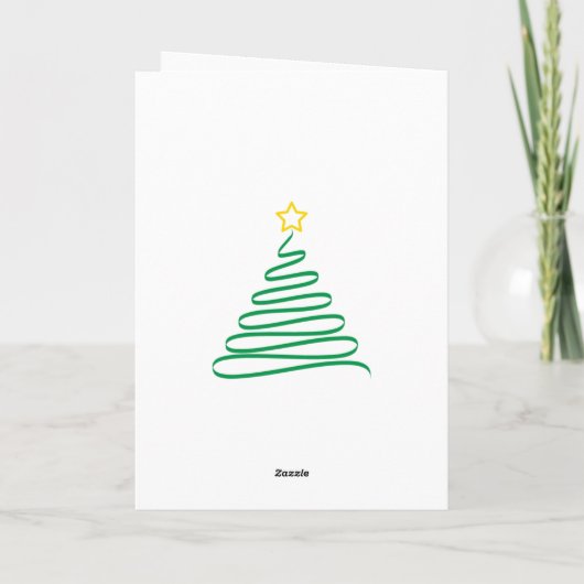 Frohe Festtage Dankeskarte (Rückseite)