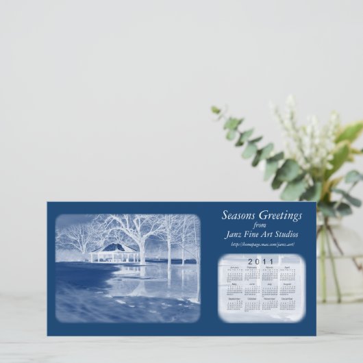 Frohe Festtage Feiertagskarte (Stehend Vorderseite)