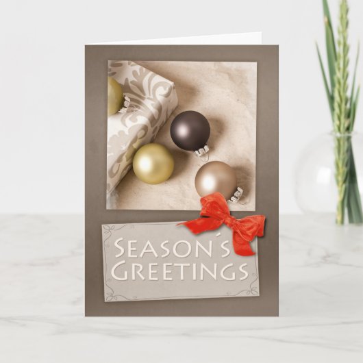 Frohe Festtage Feiertagskarte (Vorderseite)