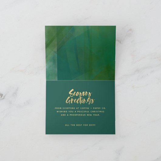 Frohe Festtage Feiertagskarte (Innenseite)