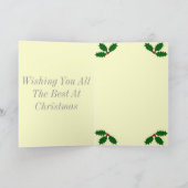 Frohe Festtage Feiertagskarte (Innenseite)