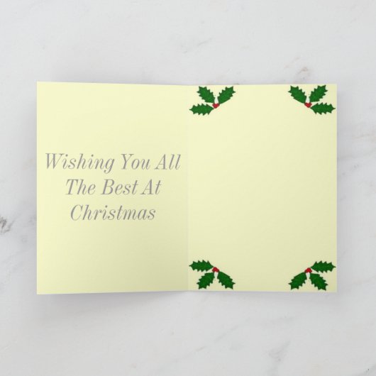 Frohe Festtage Feiertagskarte (Innenseite)