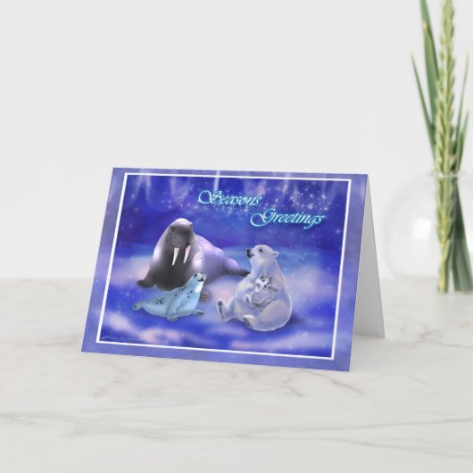 Frohe Festtage Feiertagskarte (Vorderseite)